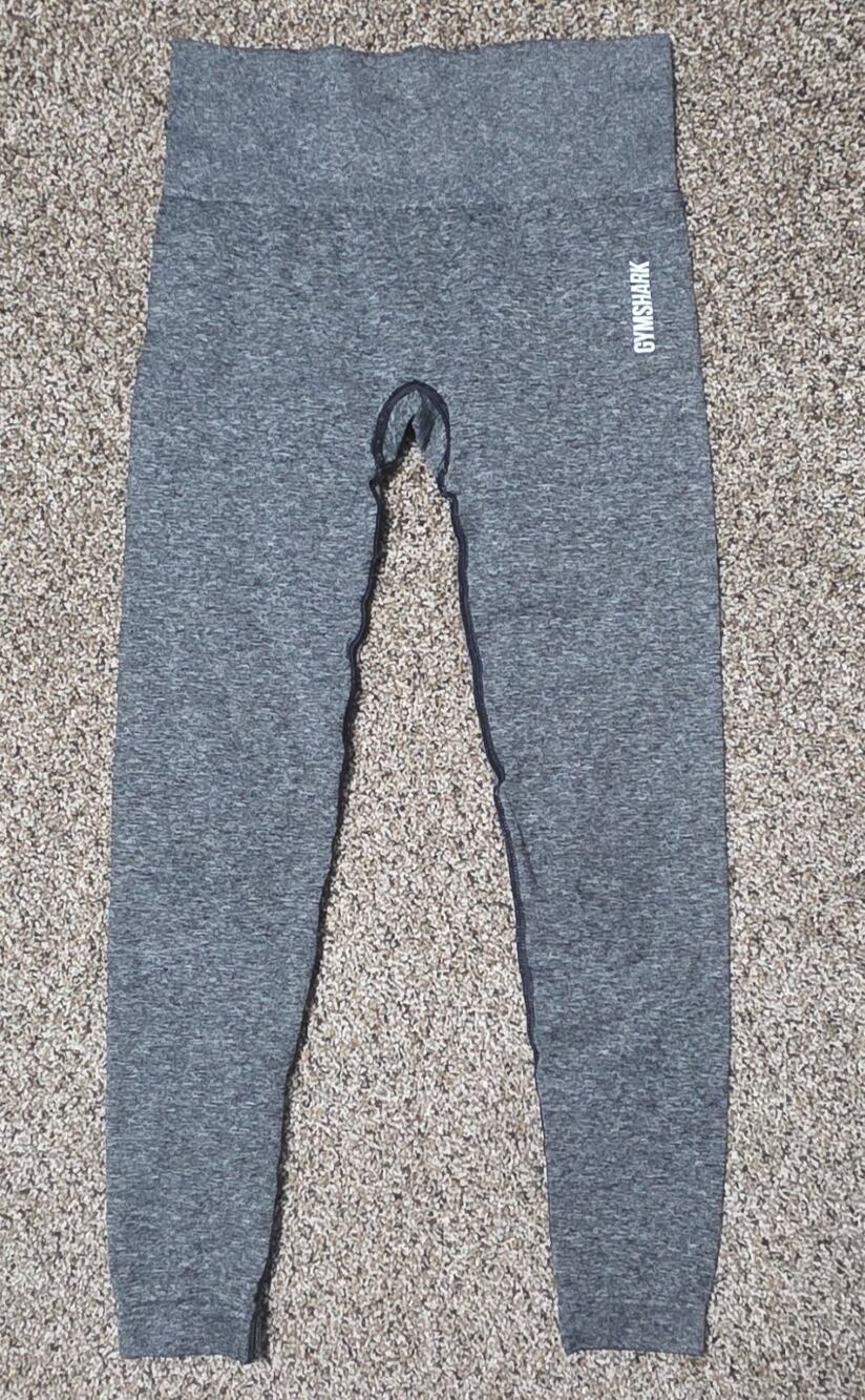 Gymshark Vital Seamless Leggings Grey Marl High Waist Women's Sz Small Athletic